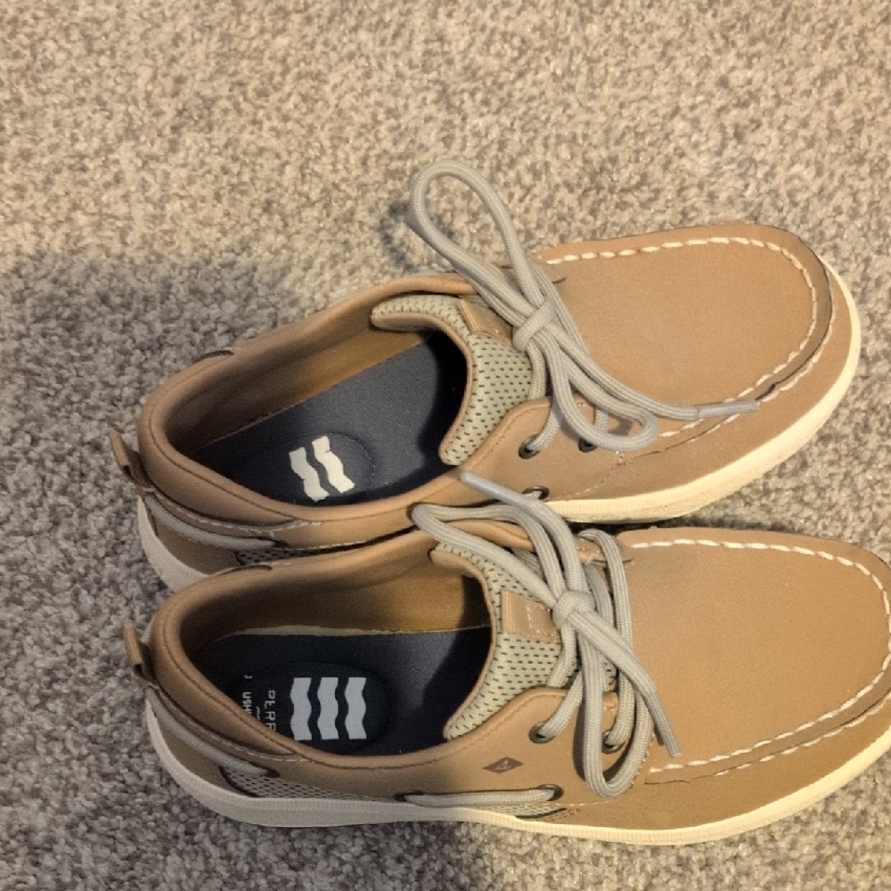 Sperry Kids Tan Boat Shoes